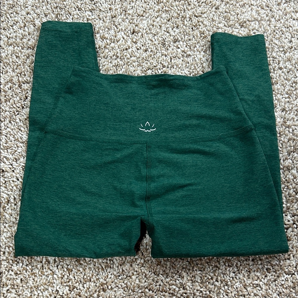 Beyond Yoga Forest Green Kids Leggings